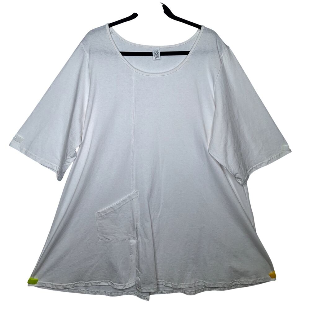Dharma Trading Co. Slant Pocket Tunic Top 3X Cotton Flowy Lagenlook Boho USA
